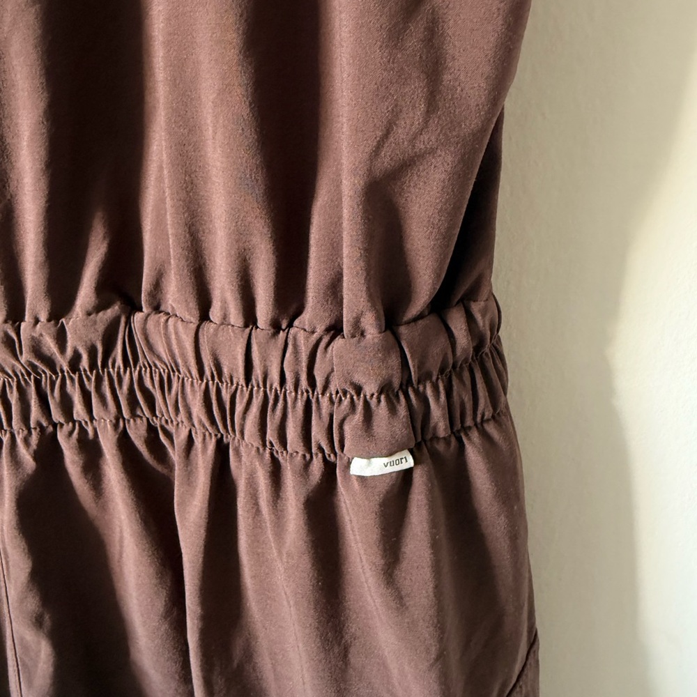 Vuori Villa Utility Romper Java Size Medium - image 4
